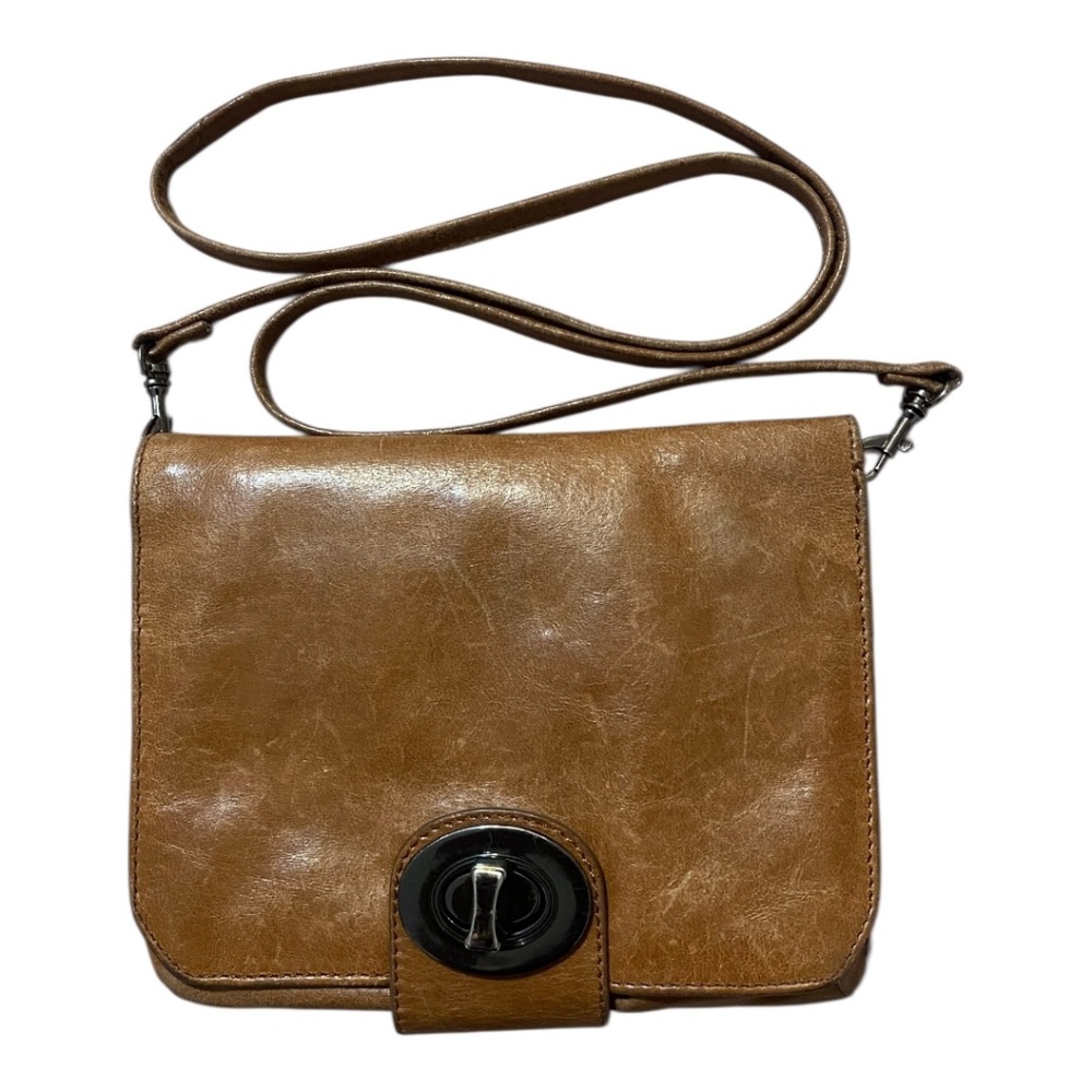 Vintage Danier distressed leather low profile crossbody